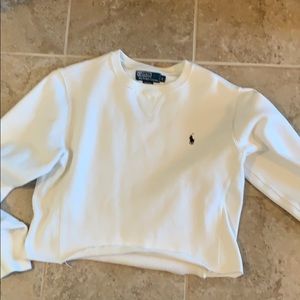 polo cropped hoodie